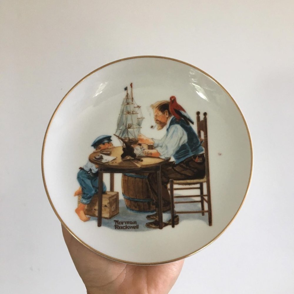 Vintage Norman Rockwell Plate 'For a Good Boy', 1980s